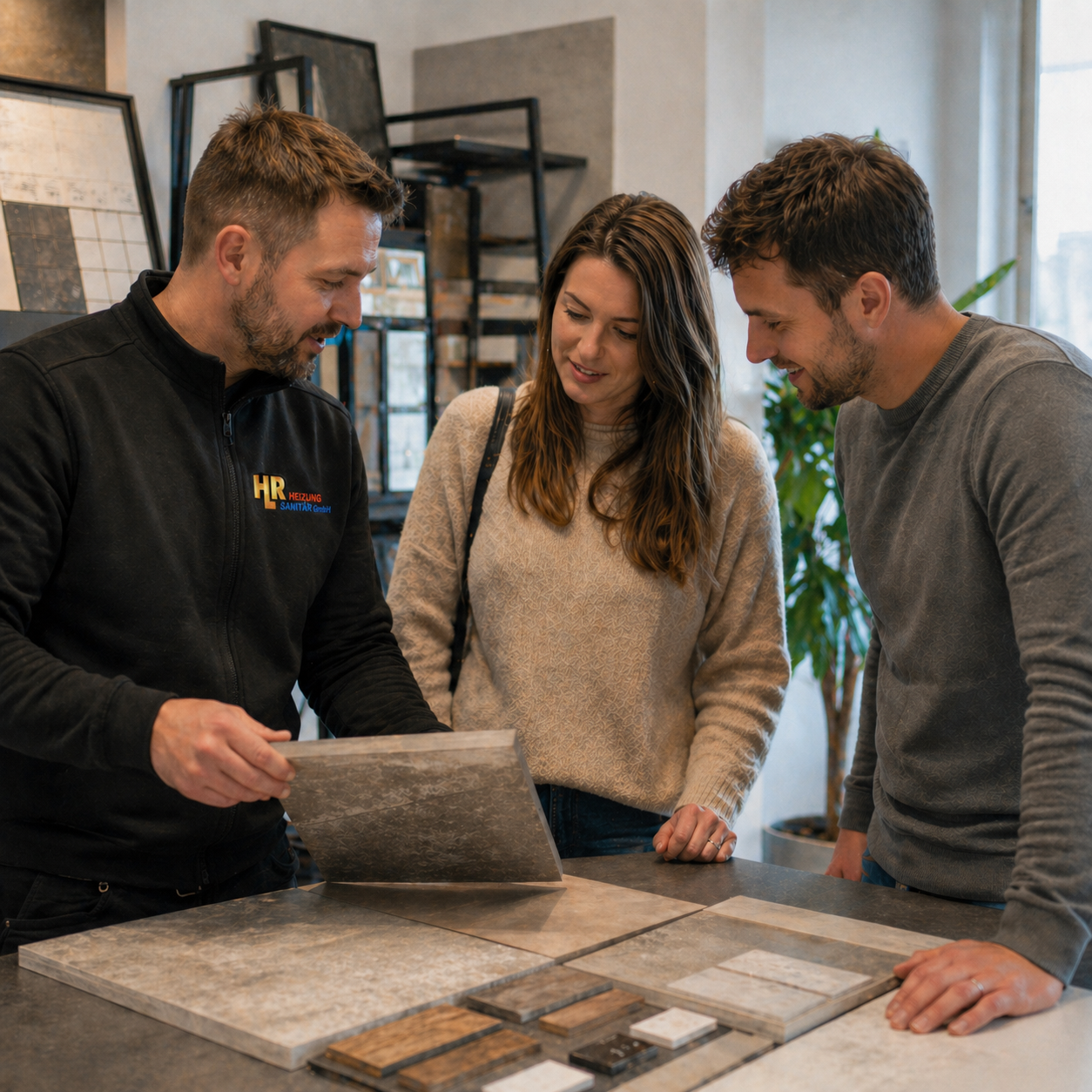 Persönliche Beratung zur Fliesenauswahl im Showroom